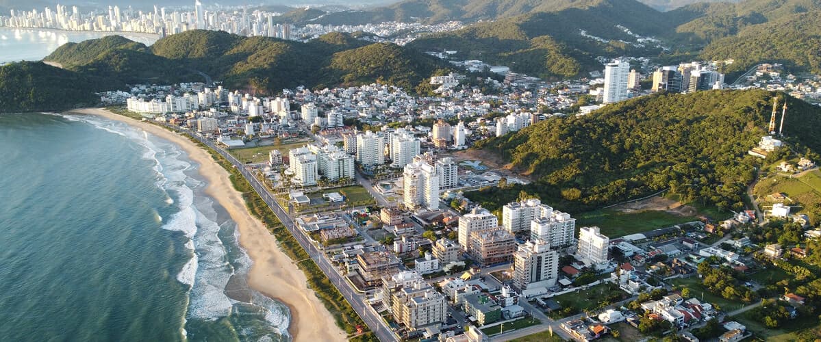 Aerial view of Praia Brava